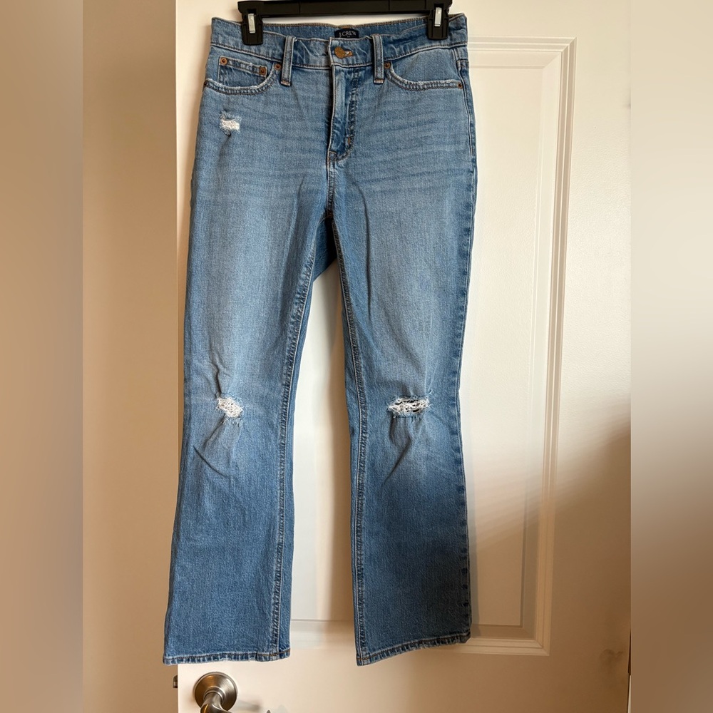 J.Crew Factory Mid Rise Flare Crop Jeans